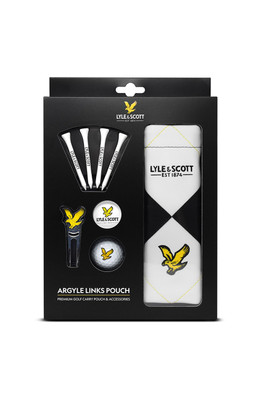 Argyle Links Pouch Golf Set - Black