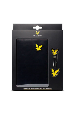 Golf Scorecard Holder Gift Set - Black