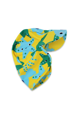 Kids Under The Sea Print Swim Hat - Yellow