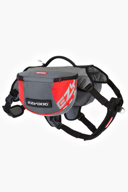 Summit Dog Backpack with Harness - Red
