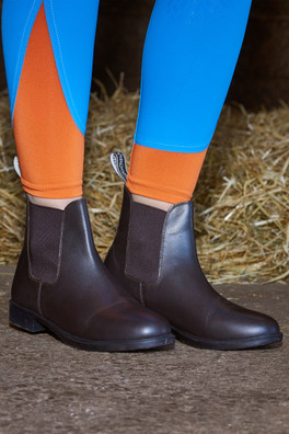 Pavia Unisex Leather Jodhpur Boots - Brown