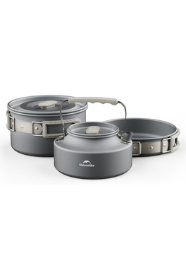 Wild Trekking Aluminium Alloy Cook Set - Silver