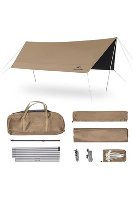Cloud Skies Lightweight Hex Tarp - Vinyl