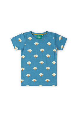 All Weather Kids Popper T Shirt - Blue