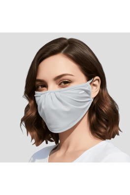 Women's UV Protective Drape Face Mask - Smoke Grey