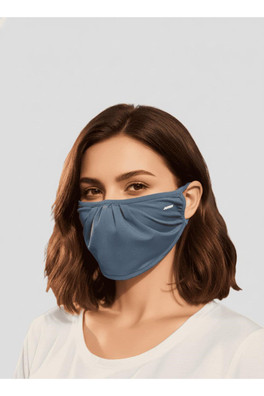 Women's UV Protective Drape Face Mask - Blue