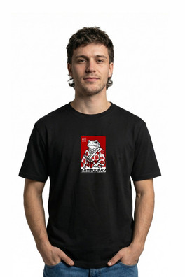 Toad Mens T-Shirt - Stone Wash Black