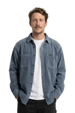 Chill Cord Long Sleeve Shirt Male - Navy