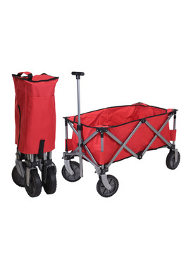 Foldable Storage Trolley - Red