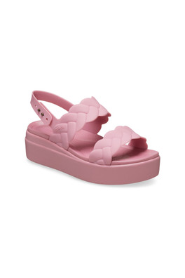 Female Brooklyn Woven Low Wedge - Rosette