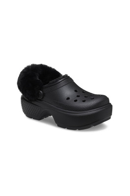 Female Stomp Lined Clog - Black