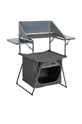 Compact Easy Up Kitchen Stand Camping Cooking - Grey