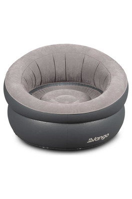 Inflatable Donut Flocked Camping Chair Dark - Grey