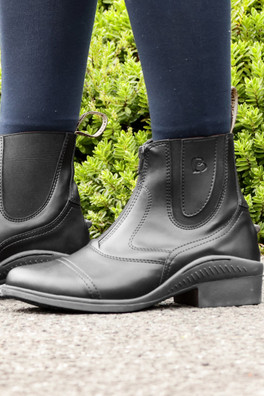 Burleigh Unisex Paddock Zip Boots - Black