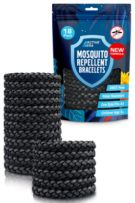 Adventure Mosquito Bands 18 Pack - Black
