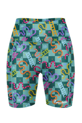 Womens Roll The Dice Fitted Shorts - Roll The Dice