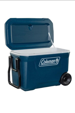 Heavy Duty Wheeled Cooler Xtreme Ice Retention 58L - Blue 58L