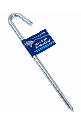 Heavy Duty Steel Marquee Peg - 34 cm Heavy Duty Peg