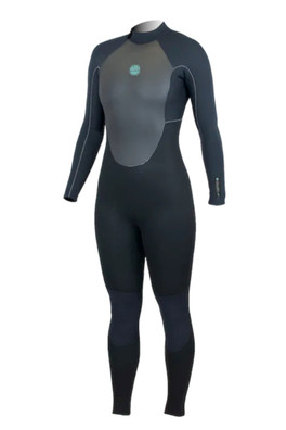 Stealth Women's 5/4mm Back Zip Wetsuit - Black