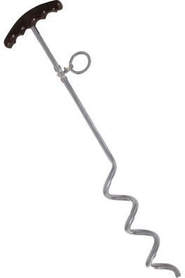 Unisex Dog Tether - Silver/Black