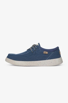 Haven Canvas Mens Lightweight Slip Ons - Denim