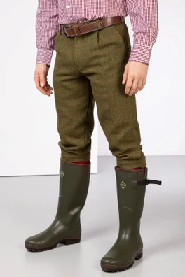 Derby Mens Tweed Shooting Breeks - Dark Check