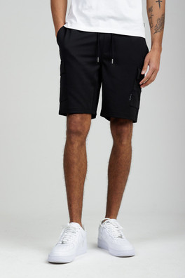 Mens Cargo-Style Shorts - Black