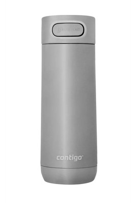 Leakproof Insulated Stainless Steel Travel Mug - Stainless Steel / 470 ml
