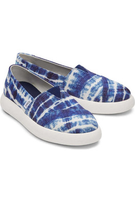 Alpargata Mallow Womens Batik Dye Espadrilles - Navy