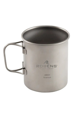 Ultralight Folding Titanium Travel Mug - Silver
