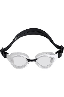 Air Bold Swipe Unisex Swimming Goggles - Clear/White