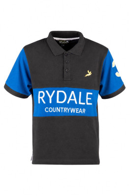 Beadlam II Kids Polo Shirt - Blue/Black