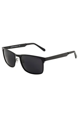 Shagreen Unisex Polarized Sunglasses - Satin Black/Polar Smoke