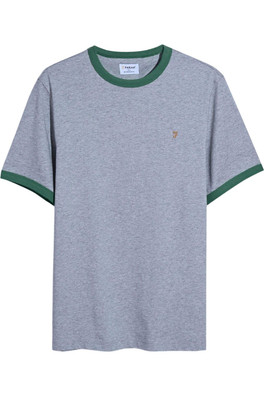 Groves Mens Ringer T-Shirt - Grey