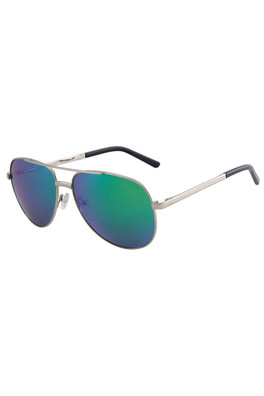 Fugu Unisex Polarized Sunglasses - Silver/Polar Green Mirror