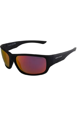 Galjeon Unisex Polarized Sunglasses - Matte Black/Polar Red Mirror