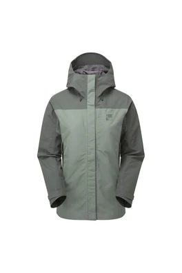Ladies GORE-TEX Hooded Hiking Jacket with Pockets - Green