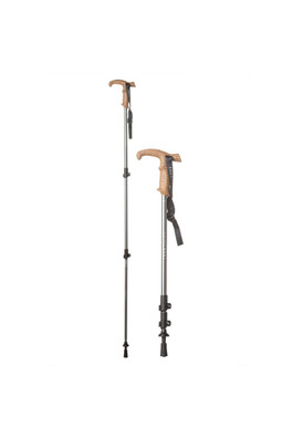 Wanderer Lever-Lock Adjustable Hiking Pole - Black