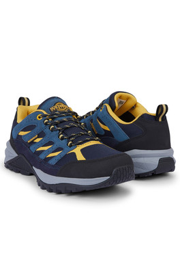 Ranger Mens Leather Waterproof Walking Shoes - Navy