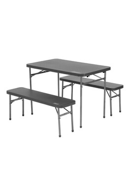 Pack-Away Table And Bench Set Black - Black