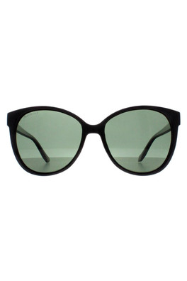 MP74 Womens Sunglasses - Shiny Black / Green Polarised