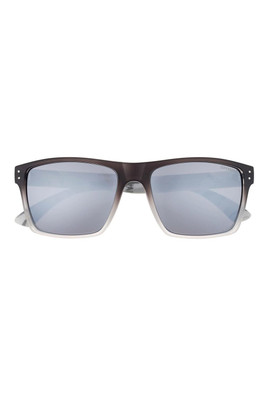 Kobe Square Unisex Sunglasses - Grey / Silver Mirrored
