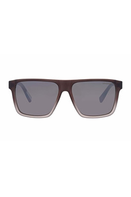 SDS-5046 Rectangle Mens Sunglasses - Grey / Silver Mirrored