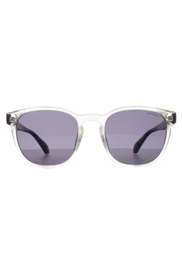 SDS-5038 Round Sunglasses - Crystal and Blue / Grey