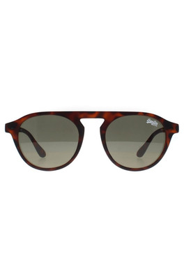 Palmsprings Round Unisex Sunglasses - Tortoise Brown / Green