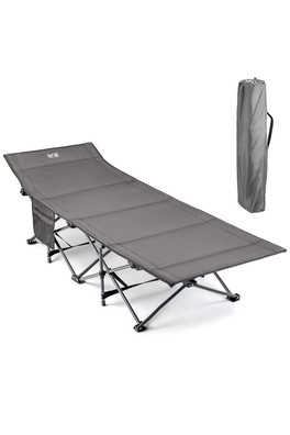 Lightweight Folding Camping Bed - Grey