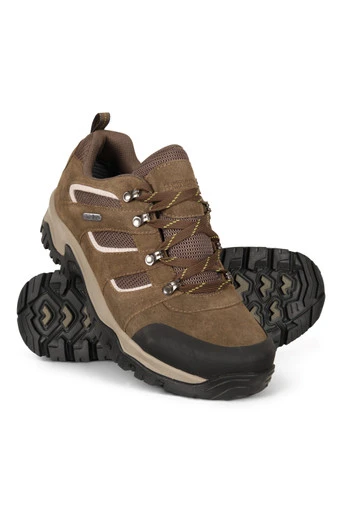 Voyage Mens Waterproof Walking Shoes - Brown