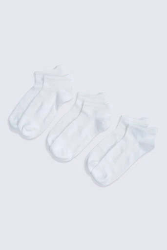 Lot de 3 paires de chaussettes légères pour femmes Ocea - Blanc