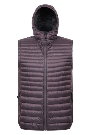 Featherweight Hybrid Down Extreme Gilet - Dark Brown