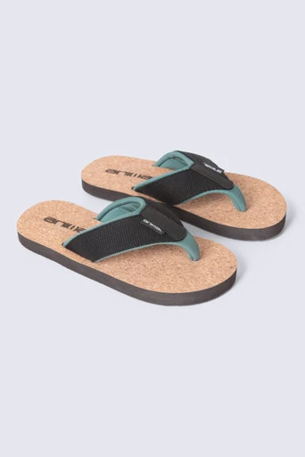 Parker Kids Cork Flip Flops - Black